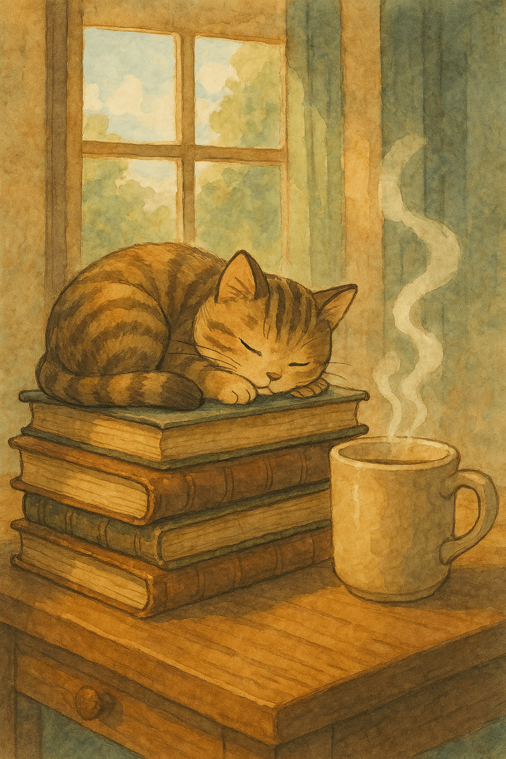 Sleeping cat